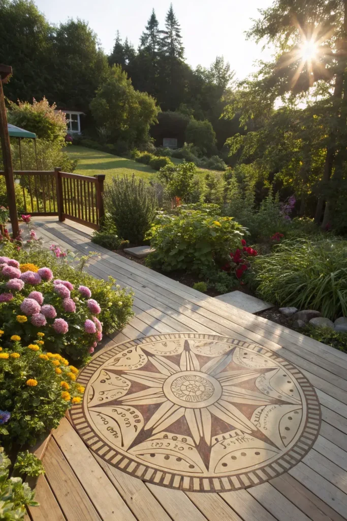 Sunburst Deck Inlay