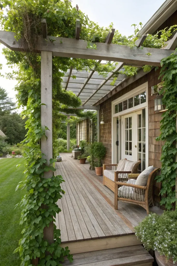 Trellis Privacy on L-Shaped Porch
