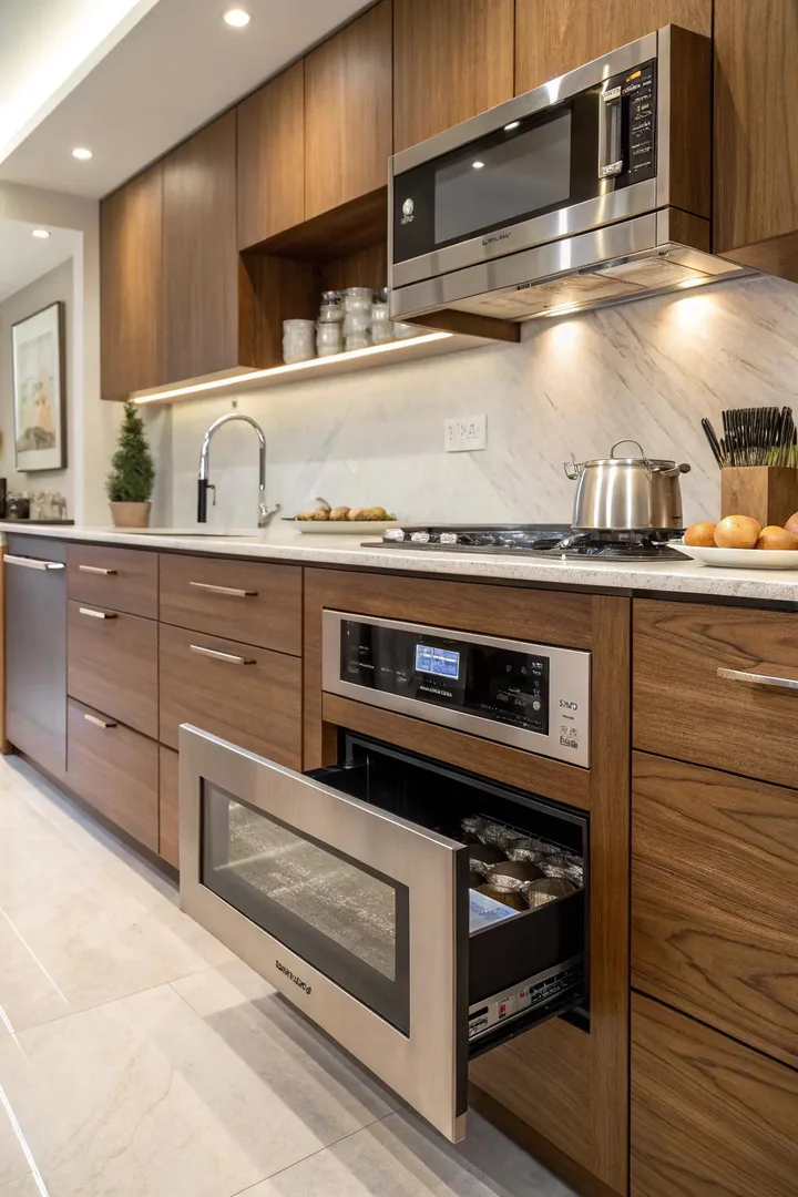 A sleek, space-saving solution for modern kitchens.