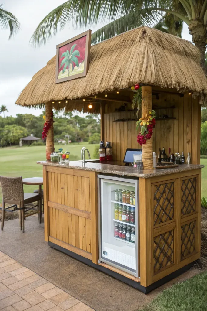 Mini Fridge at Tiki Hut