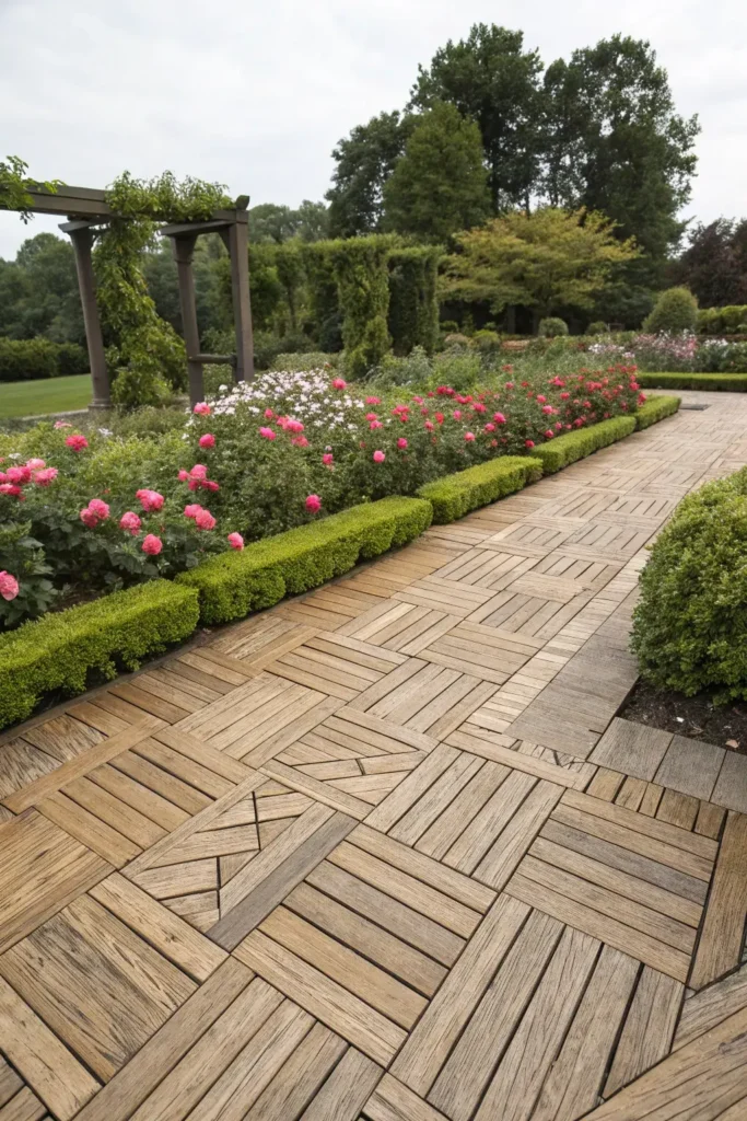 Basket Weave Deck Inlay
