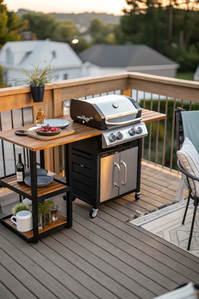 Outdoor Kitchen on Small Deck
