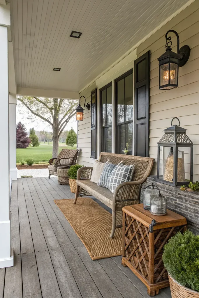 Textured Front Porch Decor