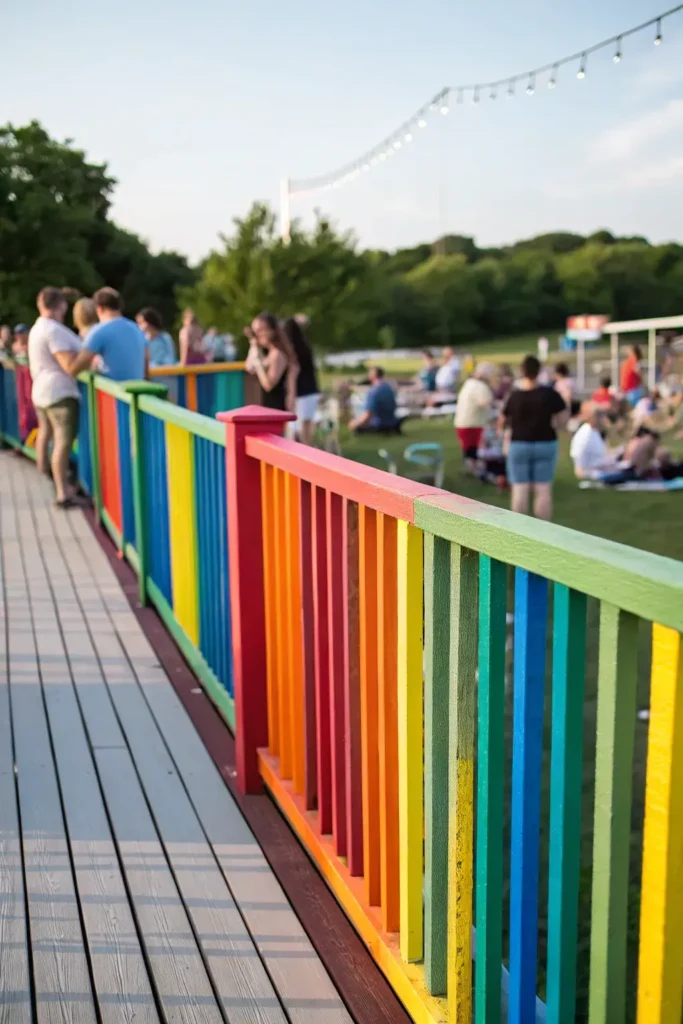 Multicolor Deck Railing