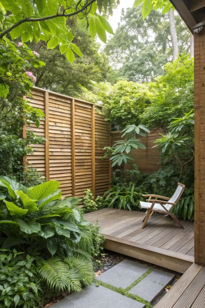 Privacy Screen on Small Deck