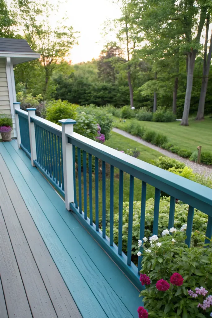 Ombre Effect Deck Railing