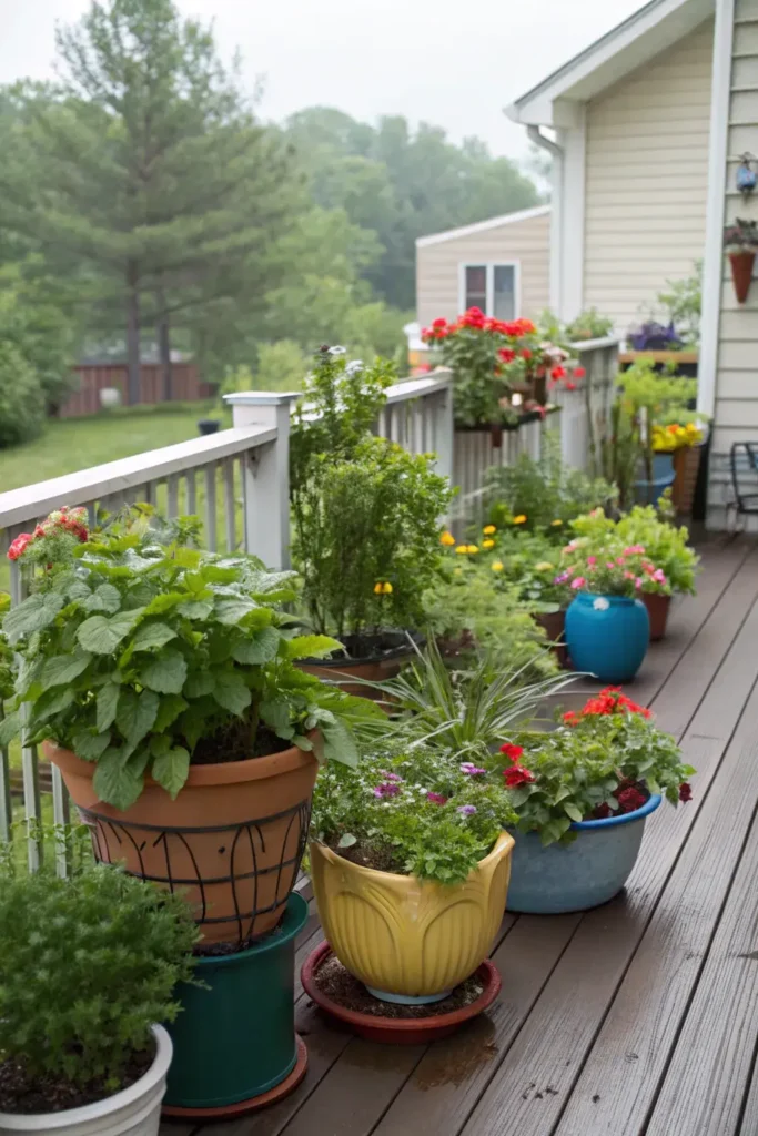 Plants on Small Deck
