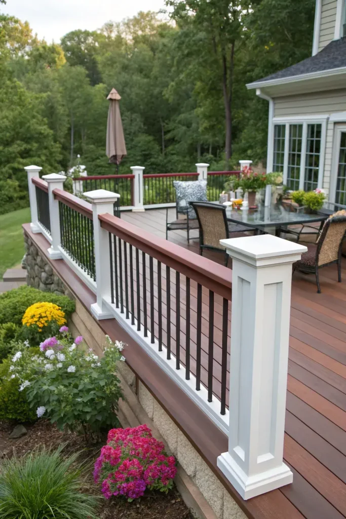 Two-Tone Deck Railing