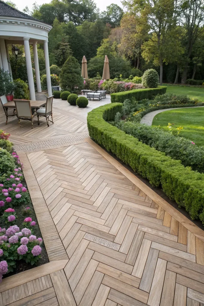Herringbone Deck Inlay