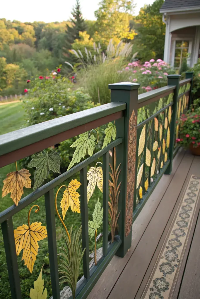 Nature-Inspired Motifs Deck Railing