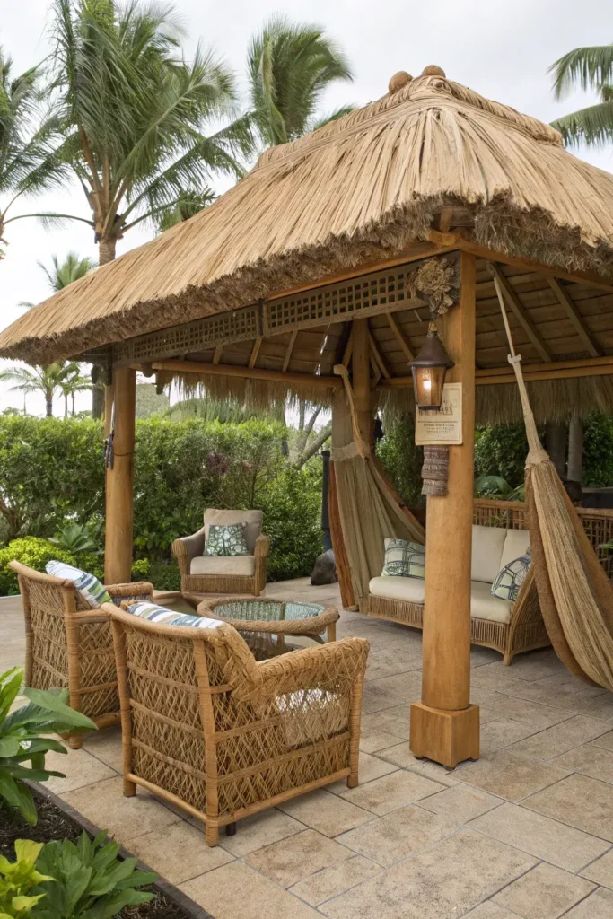 Comfortable Seating at Tiki Hut