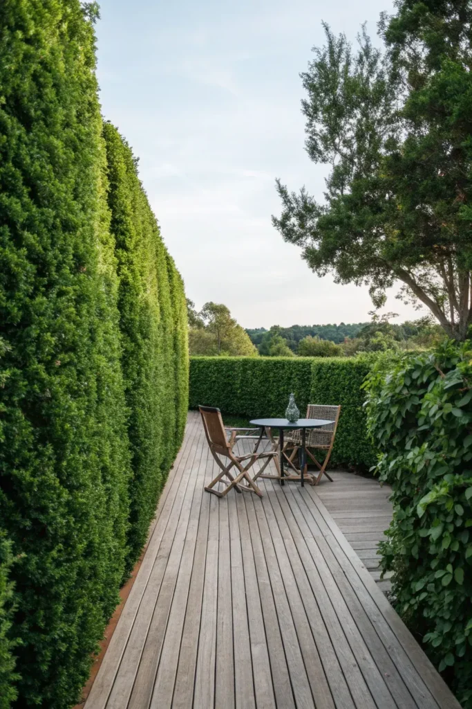 Plant Tall Hedges