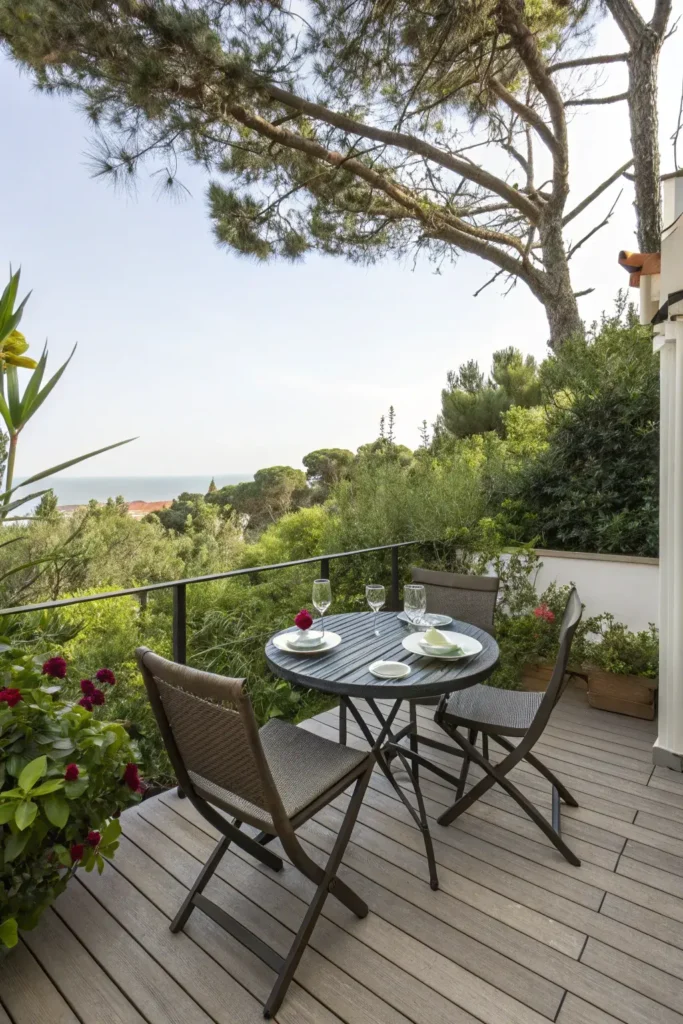 Small Dining Space on Deck