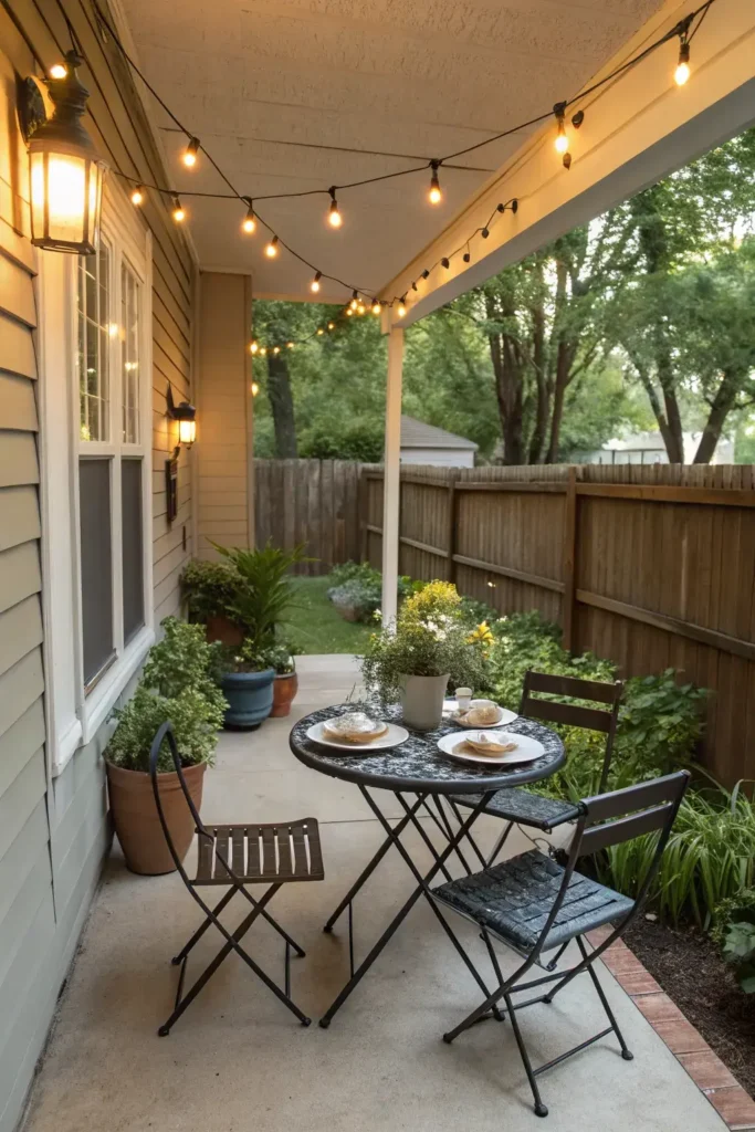 Dining Nook on L-Shaped Porch